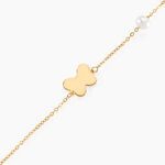 Bracelet Aurida Papillon Or Jaune Perle De Culture - Bracelets Enfant | Histoire d&rsquo;Or