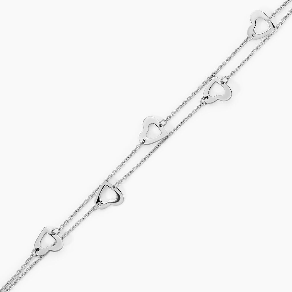 Bracelet Argent Blanc Suzy - Bracelets Femme | Histoire d&rsquo;Or