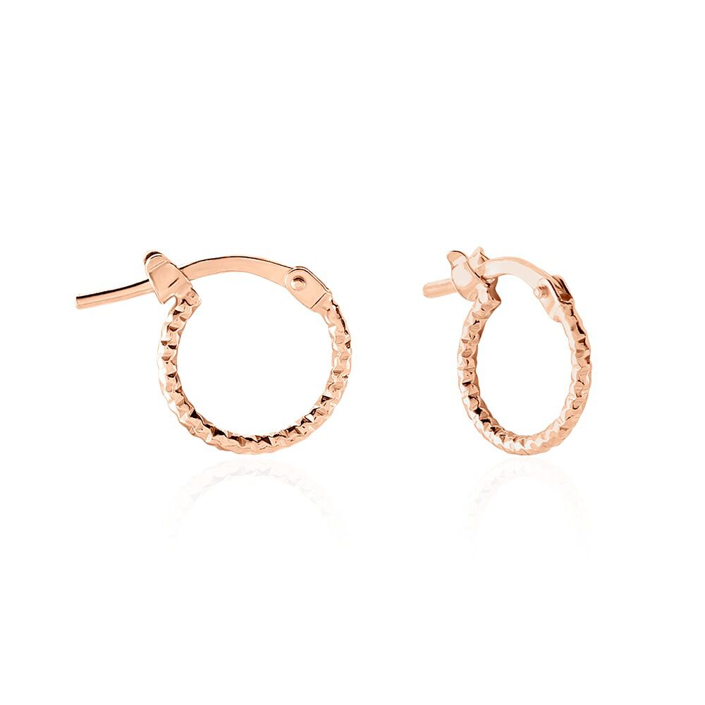 Boucles D'oreilles Créoles Or Rose Sur Argent 925 - 2 Mm, Longueur 60 Mm, Neuves Sans Boîte