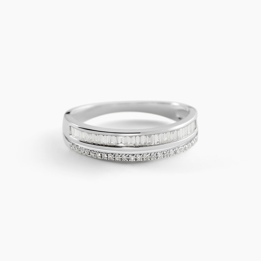 Bague Constance Or Blanc Diamant - Bijoux Femme | Histoire d&rsquo;Or