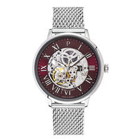 Montre Pierre Lannier Automatique 42 Bordeaux