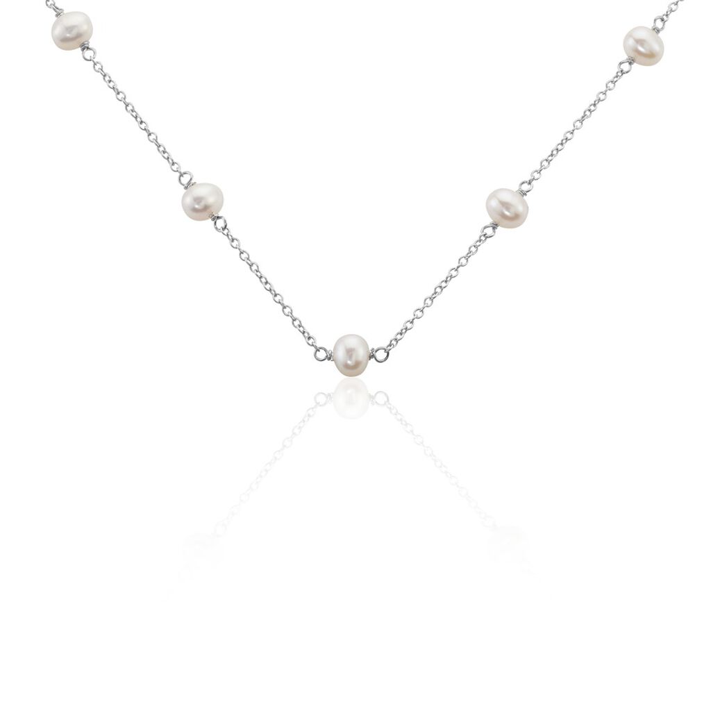 Collier Tanis Argent Perle De Culture - Colliers fantaisie Femme | Histoire d&rsquo;Or