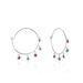 Créoles Tanaya Argent Blanc Verre - Boucles d'oreilles créoles Femme | Histoire d’Or