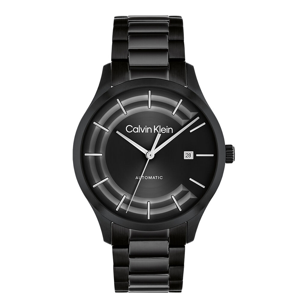 Montre Calvin Klein Iconic Automatic Noir - Id&eacute;es cadeaux Homme | Histoire d&rsquo;Or
