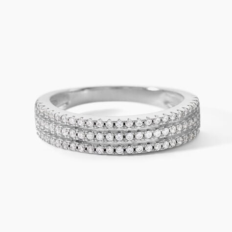 Bague Isora Argent Blanc Oxyde De Zirconium - Bagues avec pierre Femme | Histoire d&rsquo;Or
