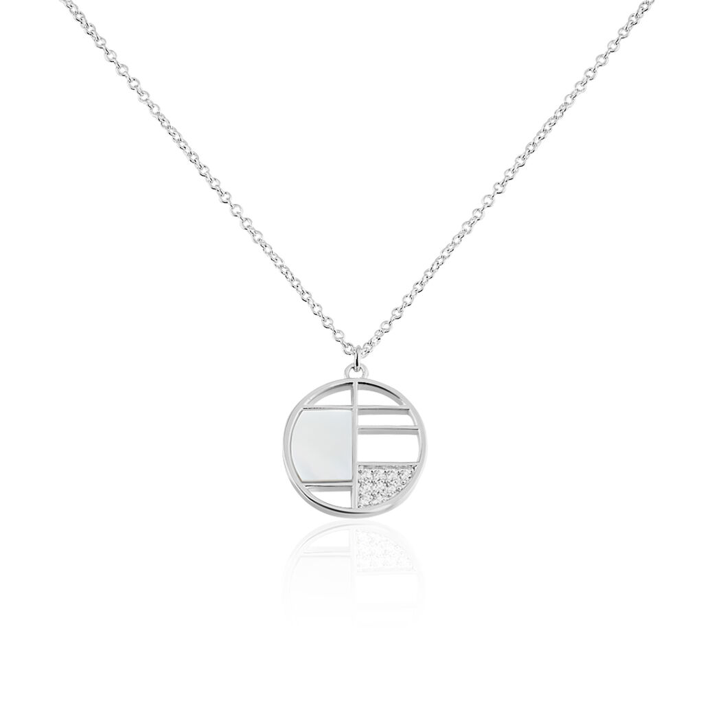 Collier Argent Gaillet Oxydes De Zirconium - Colliers fantaisie Femme | Histoire d’Or
