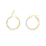 Cr&eacute;oles Lolly Or Bicolore - Boucles d'oreilles cr&eacute;oles Femme | Histoire d&rsquo;Or