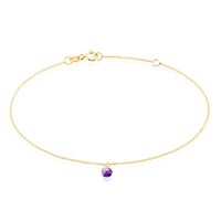 Bracelet Les Audacieuses Or Jaune Améthyste