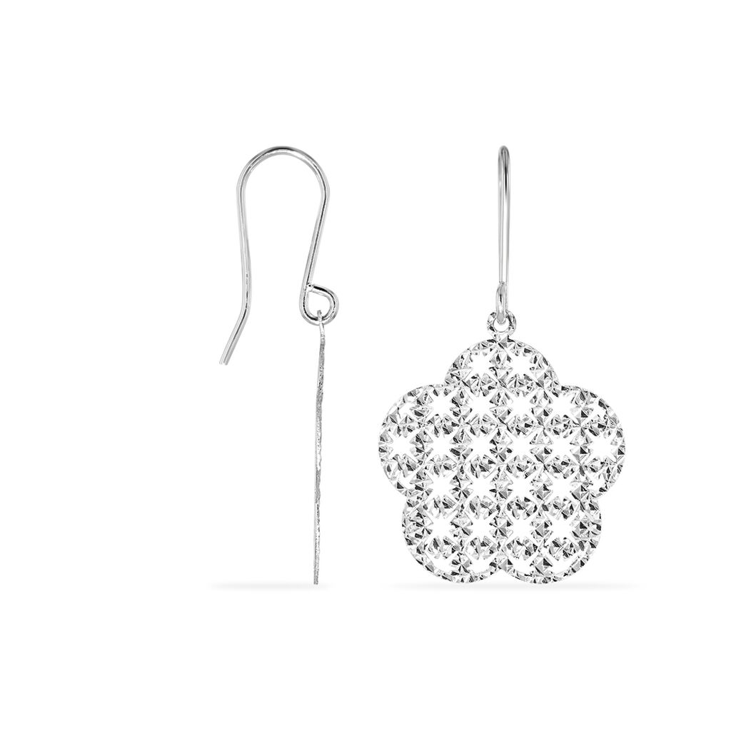 Boucles D'oreilles Pendantes Anya Or Blanc - Boucles d'oreilles pendantes Femme | Histoire d’Or
