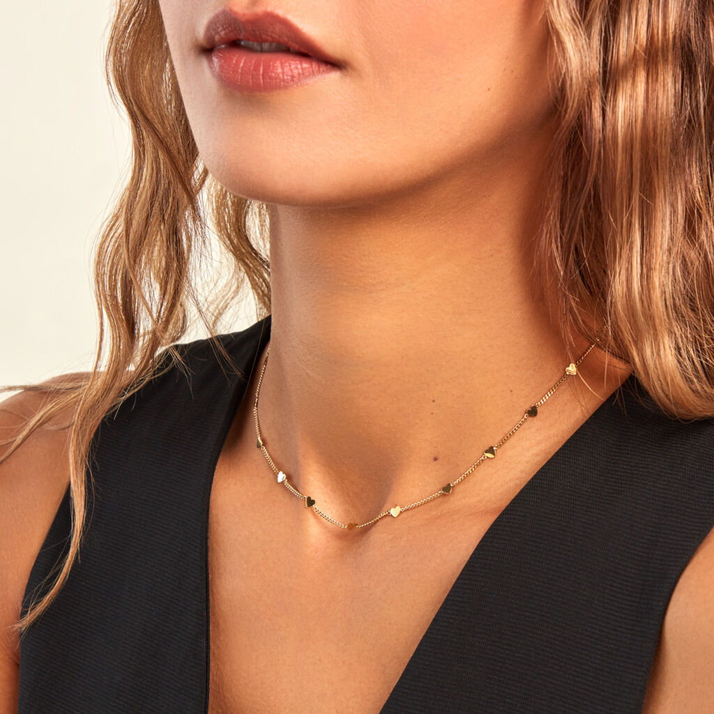 Collier Eva Acier Jaune - Nos bijoux iconiques Femme | Histoire d’Or
