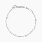 Bracelet Danaya Acier Blanc - Bracelets fantaisie Femme | Histoire d&rsquo;Or