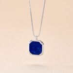 Collier Mani Argent Blanc Lapis Lazuli - Colliers Homme | Histoire d&rsquo;Or