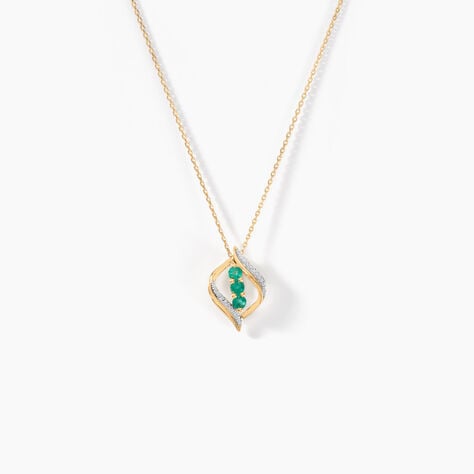 Collier Shahara Or Jaune Emeraude - Colliers Femme | Histoire d’Or