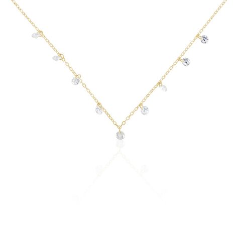 Collier Plaqué Or Oxydes De Zirconium - Colliers fantaisie Femme | Histoire d’Or