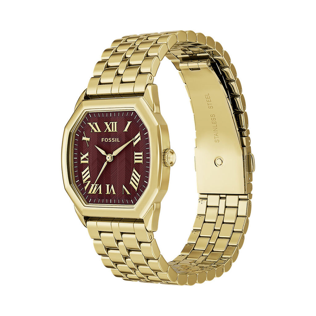 Montre Fossil Harlow Rouge - Montres Femme | Histoire d&rsquo;Or
