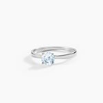 Bague Elyana Argent Blanc Oxyde De Zirconium - Bagues solitaires Femme | Histoire d&rsquo;Or