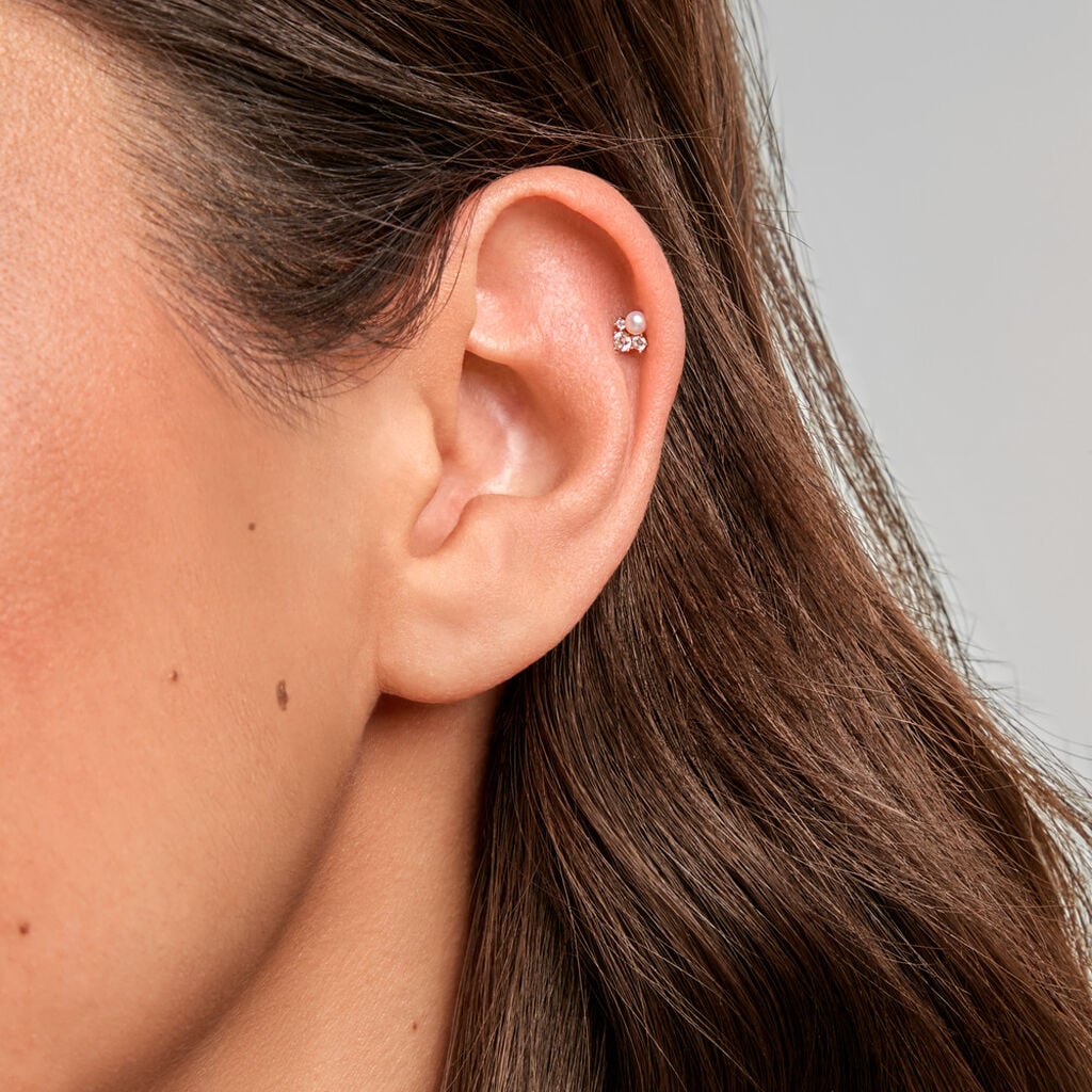 Piercing Gerrit Or Jaune Perle De Culture Oxyde De Zirconium - Piercings d'oreilles Femme | Histoire d&rsquo;Or