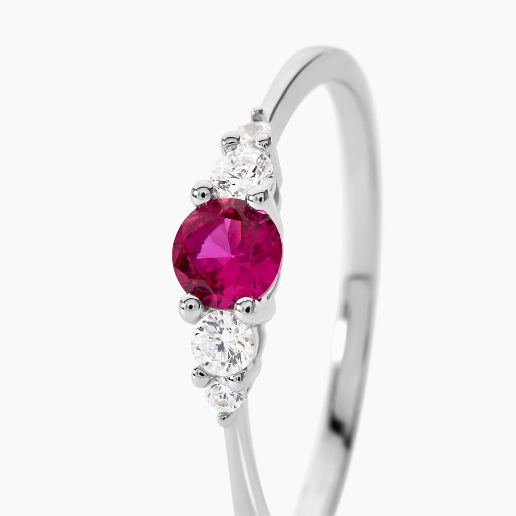 Bague Maiwen Argent Blanc Oxyde De Zirconium - Bagues solitaires Femme | Histoire d&rsquo;Or