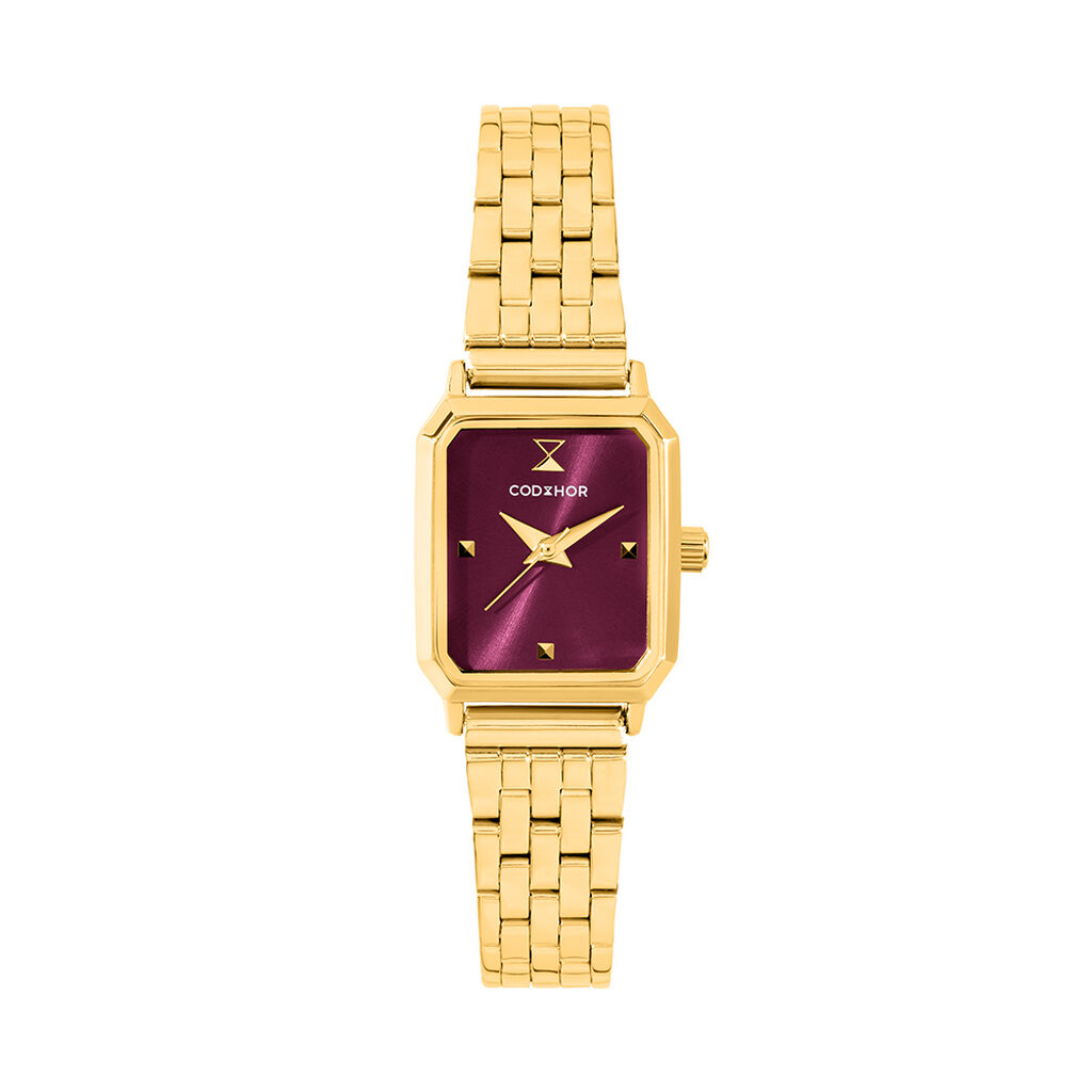 Montre Codhor Hortense Bordeaux - Nouveautés montres Femme | Histoire d’Or