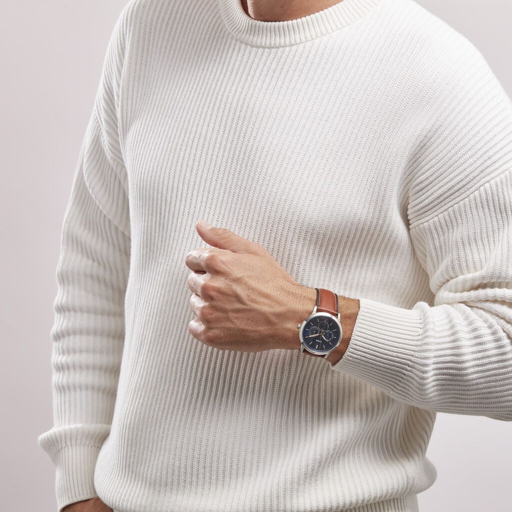 Montre Fossil Neutra Minimalist Bleu - Montres Homme | Histoire d’Or