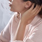 Boucles D'oreilles Puces Elea Or Jaune Oxyde - Clous d'oreilles Femme | Histoire d&rsquo;Or