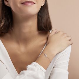 Bracelet Vaea Argent Blanc - Bracelets Lune Femme | Histoire d’Or