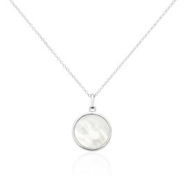 Collier Saül Argent Blanc Nacre - Colliers fantaisie Femme | Histoire d’Or