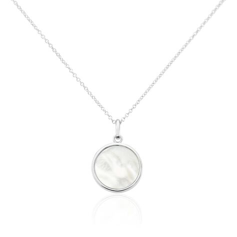 Collier Saül Argent Blanc Nacre - Colliers fantaisie Femme | Histoire d’Or