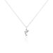 Collier Court Argent Blanc Giullia Motif Oxyde De Zirconium - Ras de cou Femme | Histoire d’Or