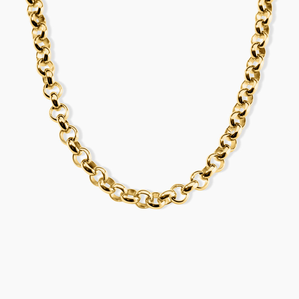 Collier Dionyse Acier Jaune - Chaines Femme | Histoire d&rsquo;Or