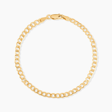 Bracelet Iris Or Jaune Maille Gourmette - Bracelets cha&icirc;ne Femme | Histoire d&rsquo;Or