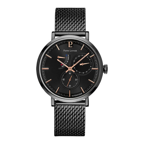Montre Pierre Lannier Collection Evidence Noir - Montres Homme | Histoire d’Or