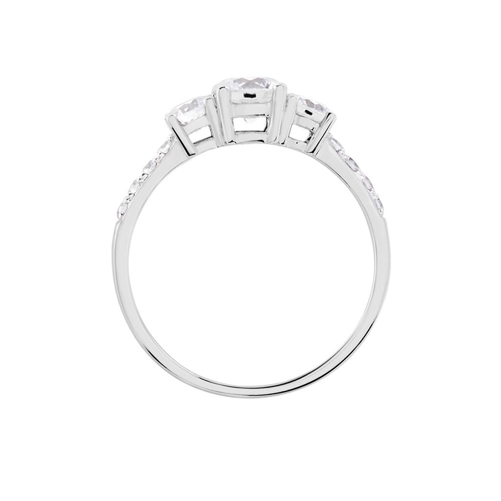 Bague Jennifere Or Blanc Oxyde - Bagues solitaires Femme | Histoire d&rsquo;Or