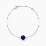 Bracelet Lunatique Argent Blanc Lapis Lazuli Nacre - Bracelets Femme | Histoire d&rsquo;Or
