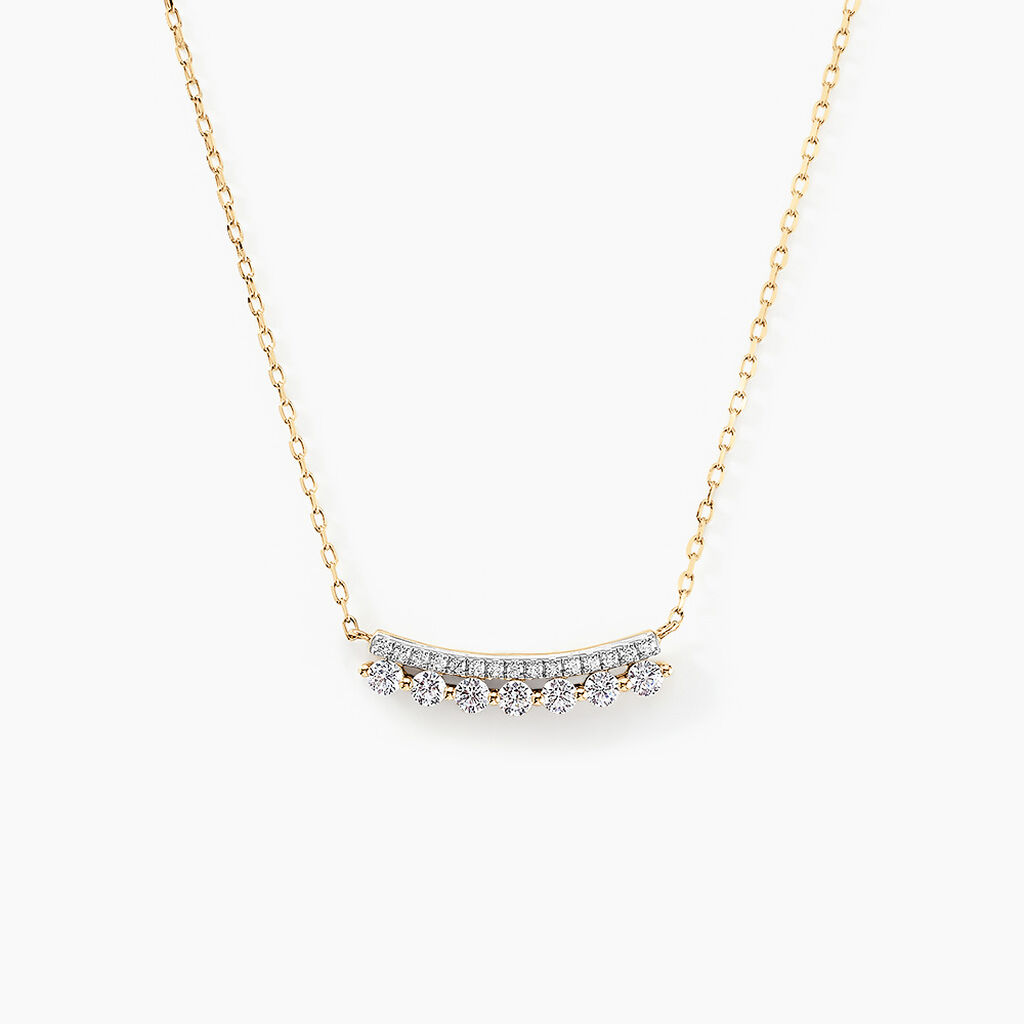 Collier Drake Or Jaune Oxyde De Zirconium - Colliers Femme | Histoire d&rsquo;Or