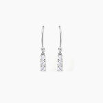 Boucles D'oreilles Pendantes Lauren Argent Blanc Oxyde De Zirconium - Boucles d'oreilles fantaisie Femme | Histoire d&rsquo;Or