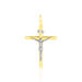 Pendentif Damian Croix Or Bicolore - Pendentifs Baptême Famille | Histoire d’Or