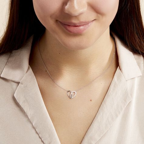 Collier Guilia Argent Blanc Oxyde De Zirconium - Colliers fantaisie Femme | Histoire d’Or