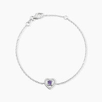 Bracelet Suzon Argent Blanc Oxyde De Zirconium