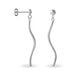Boucles D'oreilles Pendantes Yaell Argent Blanc - Boucles d'oreilles fantaisie Femme | Histoire d’Or