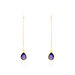 Créoles Phie Poire Or Jaune Amethyste - Boucles d'oreilles créoles Femme | Histoire d’Or