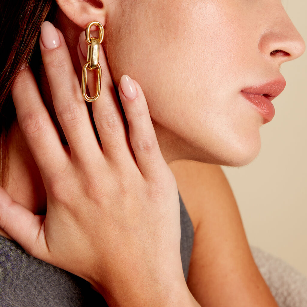 Boucles D'oreilles Pendantes Jari Or Jaune - Boucles d'oreilles pendantes Femme | Histoire d’Or