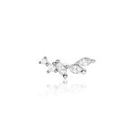 Piercing D'oreille Unitaire Nara Argent Blanc Oxyde De Zirconium - Piercings d'oreilles Femme | Histoire d&rsquo;Or