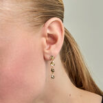 Boucles D'Oreilles Pendantes Paquita Argent Dor&eacute; A L'Or 750/1000 - Boucles d'oreilles pendantes Femme | Histoire d&rsquo;Or
