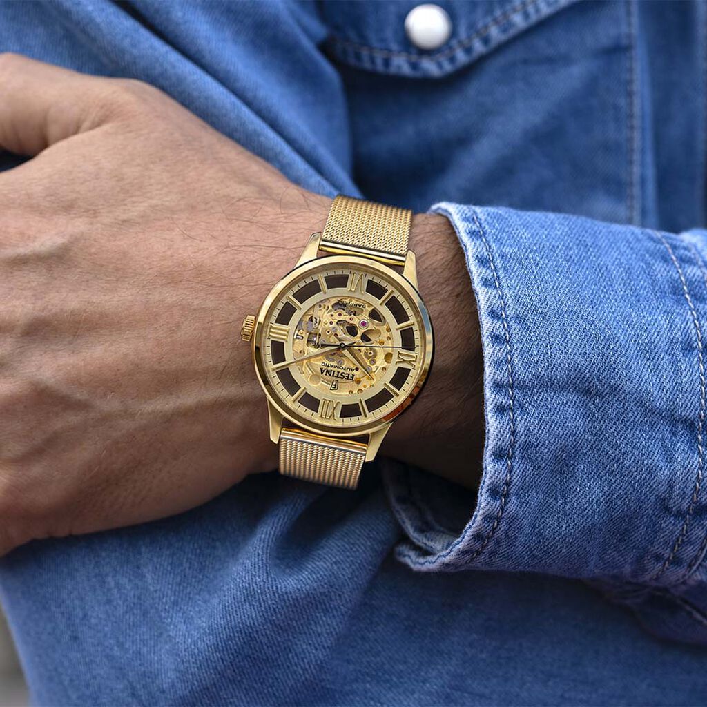 Montre Festina Squelette Doré - Montres Homme | Histoire d’Or