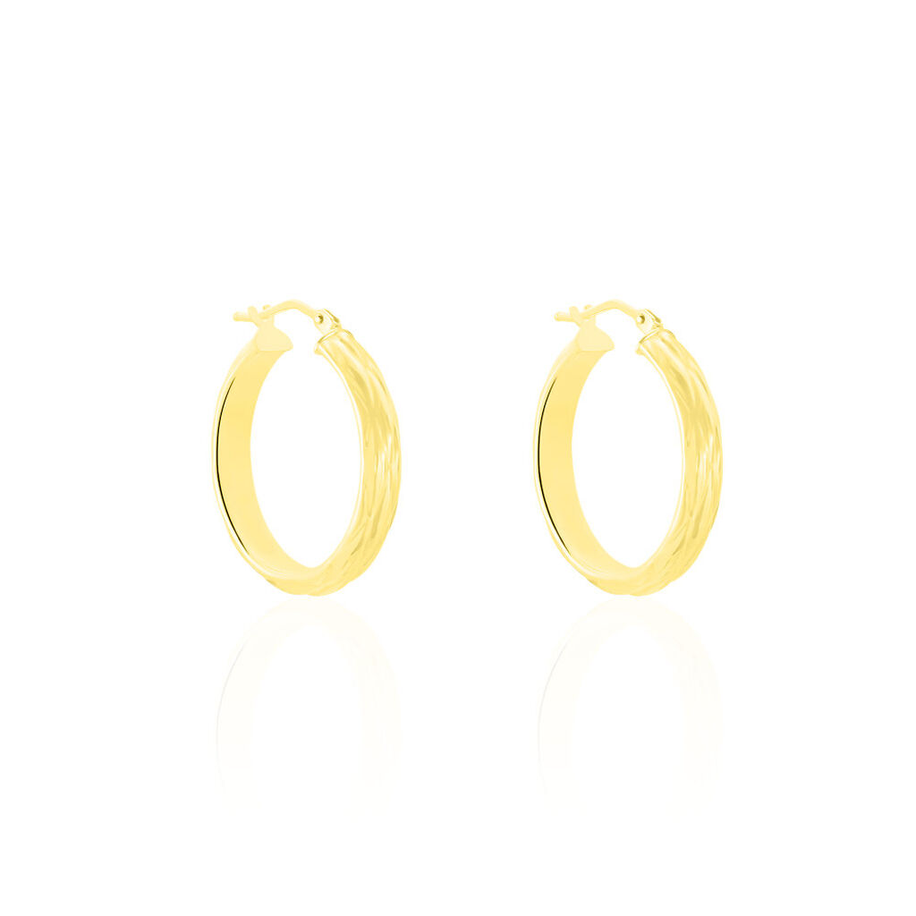 Créoles Antiope Or Jaune - Boucles d'oreilles créoles Femme | Histoire d’Or