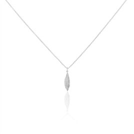 Collier Euriell Argent Blanc - Colliers Plume Femme | Histoire d’Or
