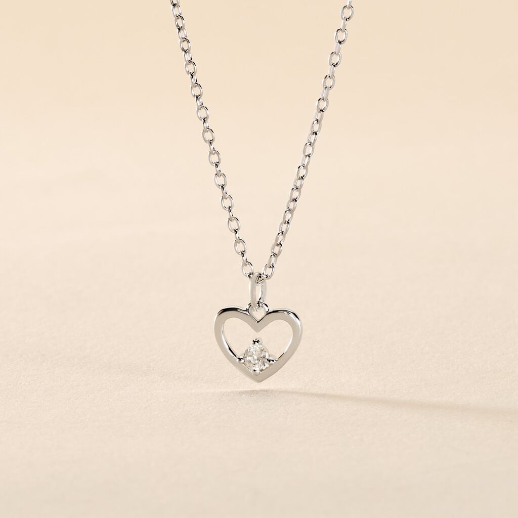 Collier Argent Sabino Oxydes De Zirconium - Colliers fantaisie Femme | Histoire d&rsquo;Or