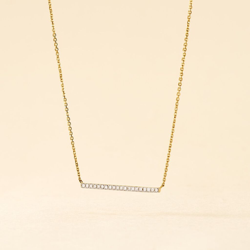 Collier Alayna Or Jaune Diamant - Colliers Femme | Histoire d’Or