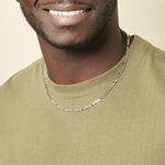 Cha&icirc;ne Vivian Maille Alternee 1/3 Argent Blanc - Chaines Homme | Histoire d&rsquo;Or